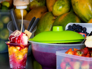 Cholados Colombian Snow Cone With Fruits