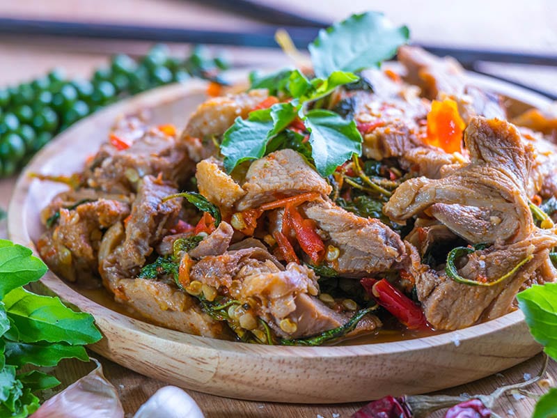 Yummy Duck And Basil Stir Fry