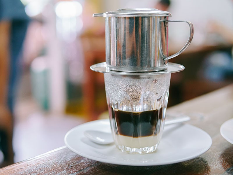 Hot Milk Coffee Dripping