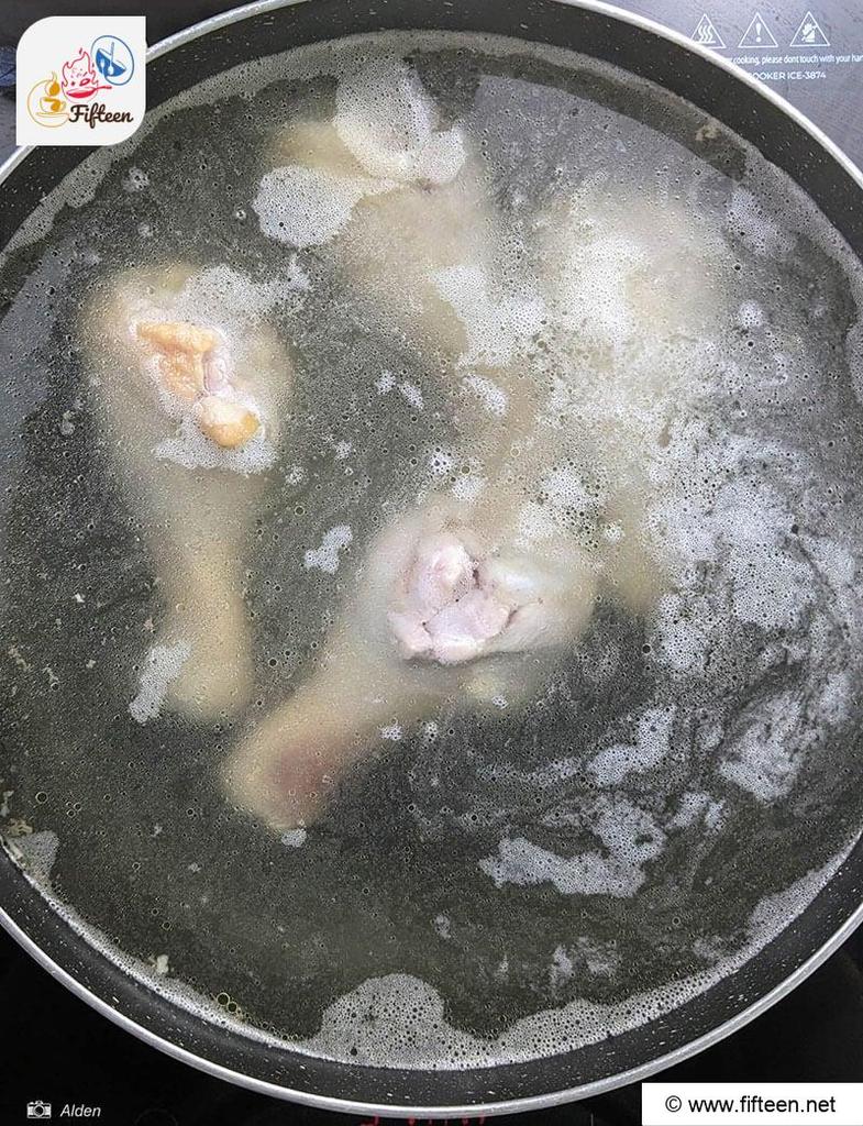 Pour Chicken Broth Into Pot