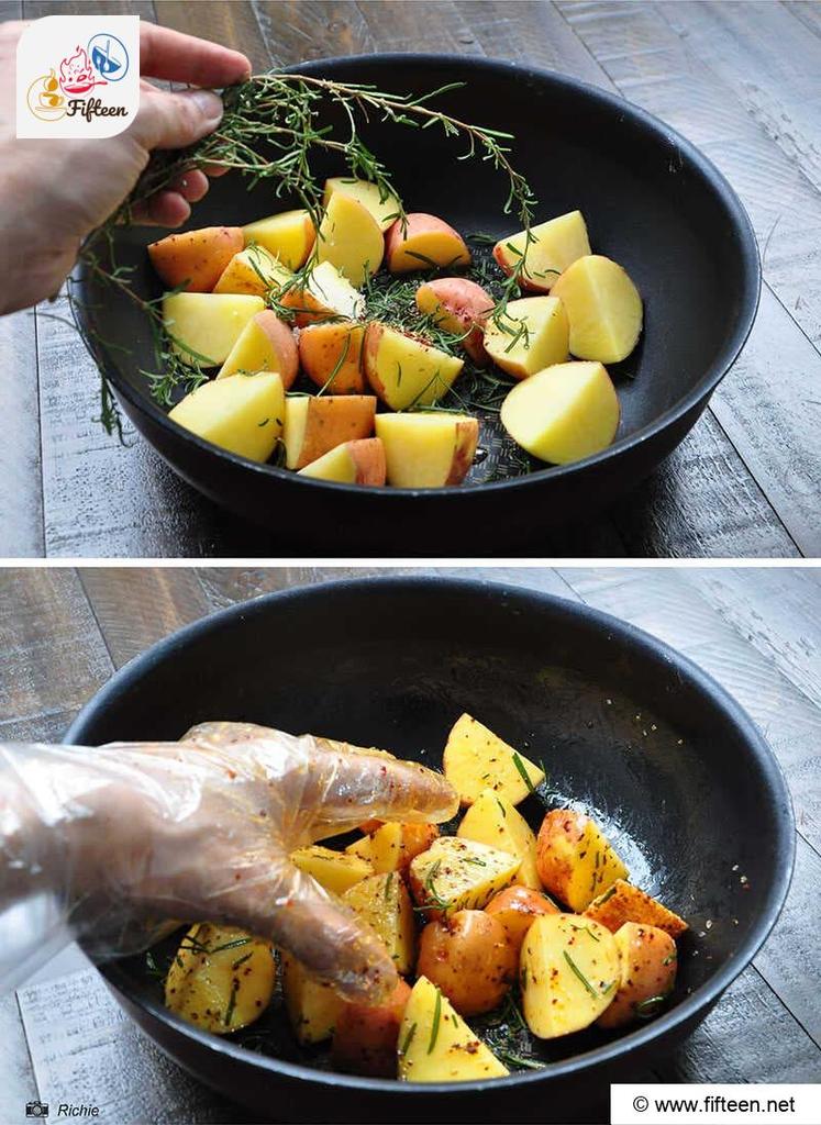 Put The Potatoes Into Mixing Bowl