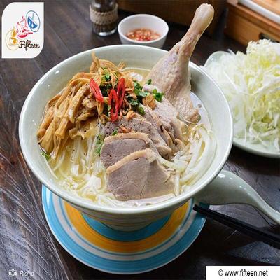 Vietnamese Duck Noodle Soup With Bamboo Shoots