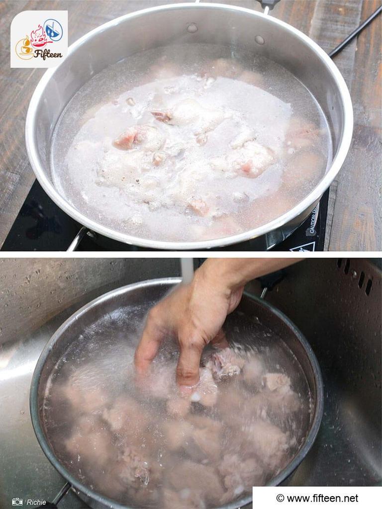 Blanching The Ribs