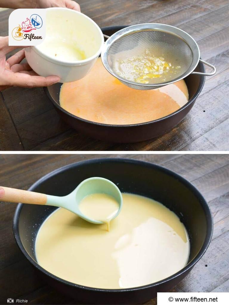 Pour The Mixture Through the Sieve