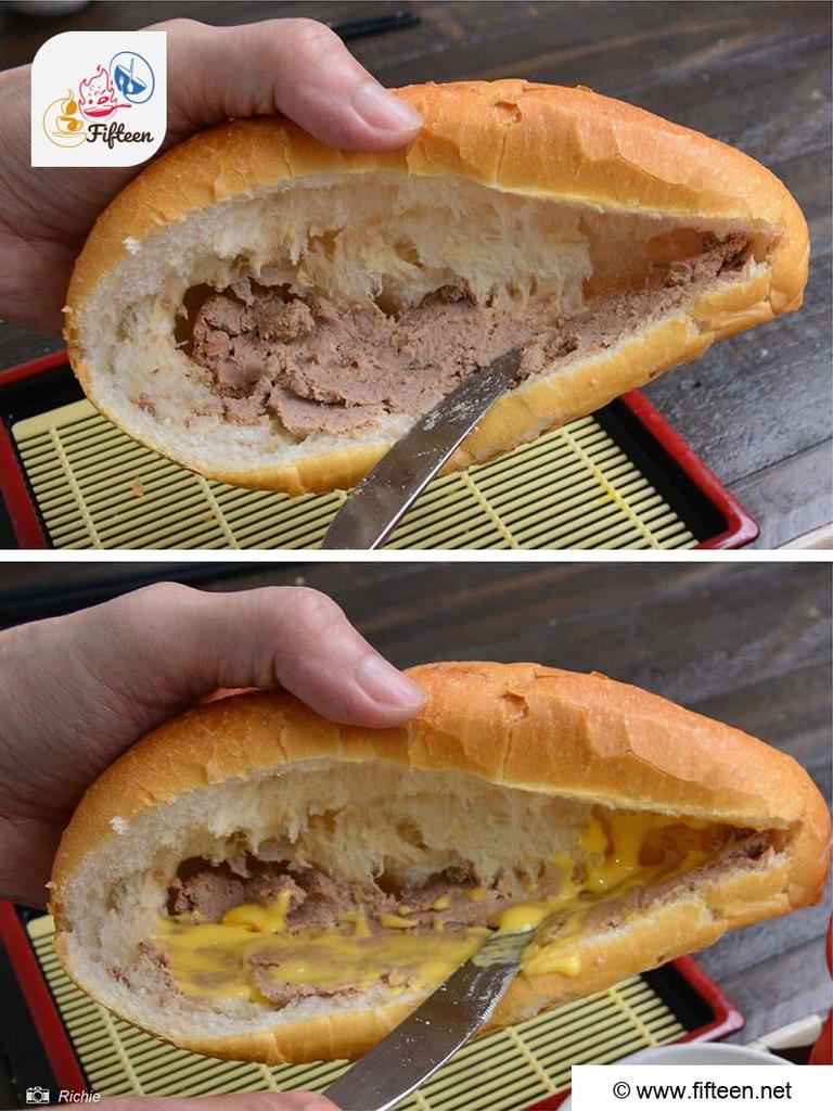 Spread Pate Evenly Inside The Bread