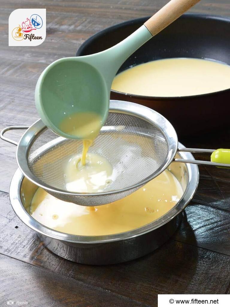 Transfer The Mixture Into The Caramel Mold