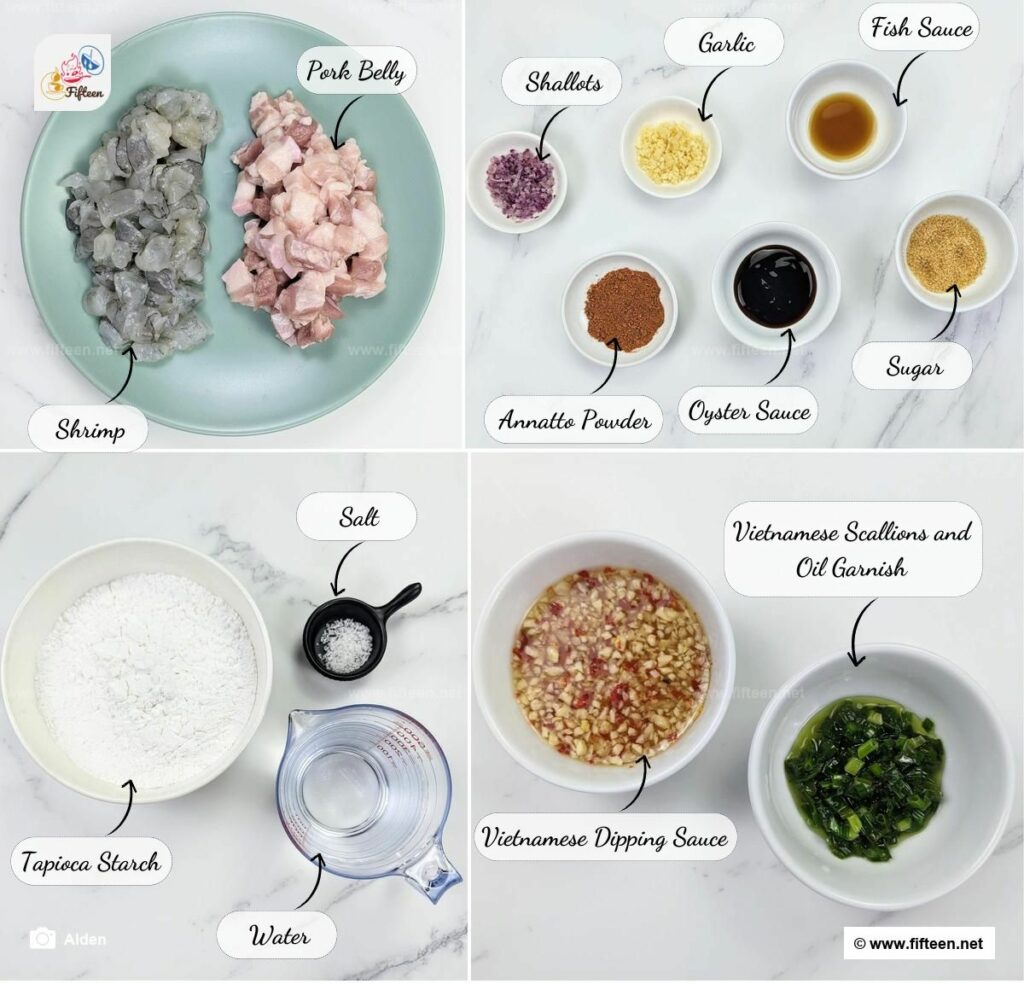 Bánh Bột Lọc Ingredients